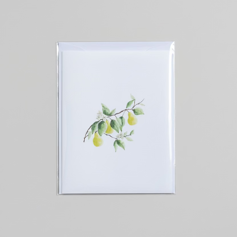 Pears Watercolor Greeting Card