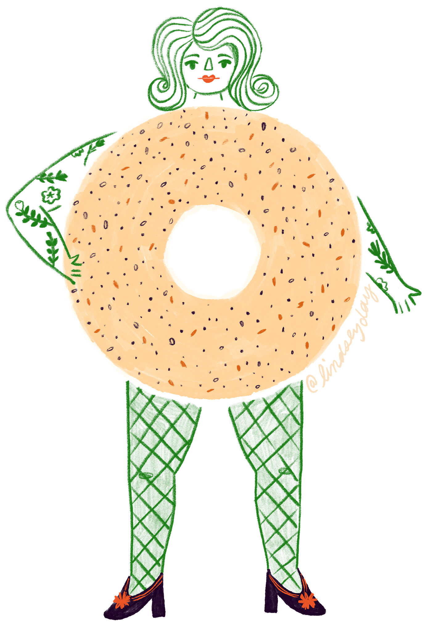 Bagel Lady Sticker