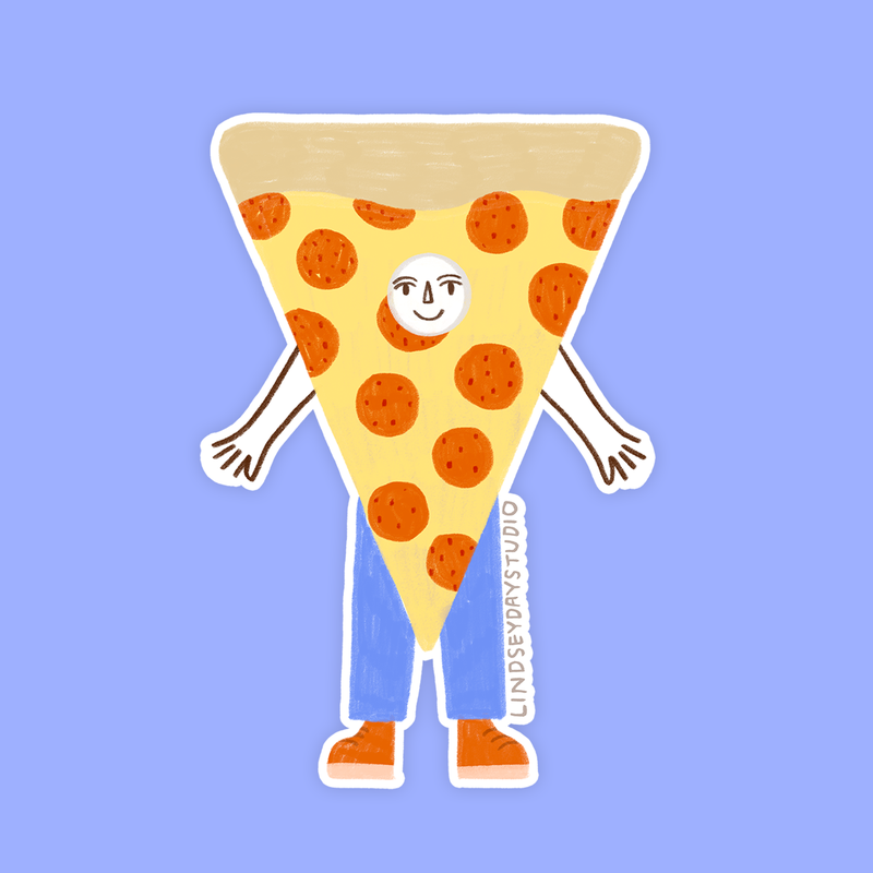 Pizza Friend Sticker