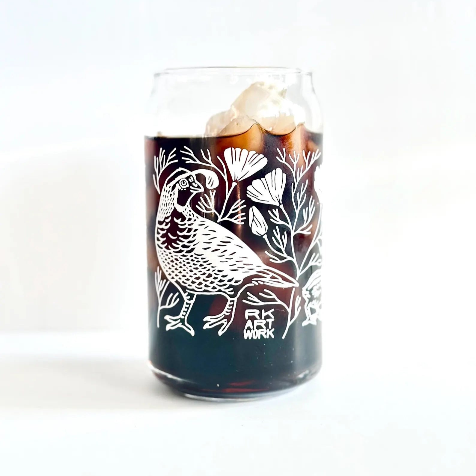 Printed Glass Can Cup