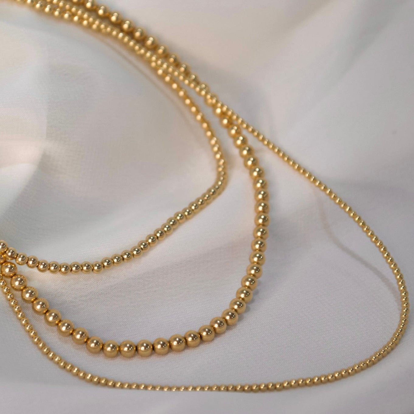 Silver Beaded Necklace - Syd Squared