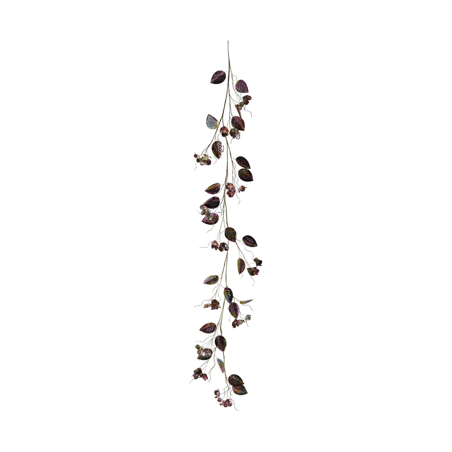 Plastic Flower Garland with Faux Pearls
