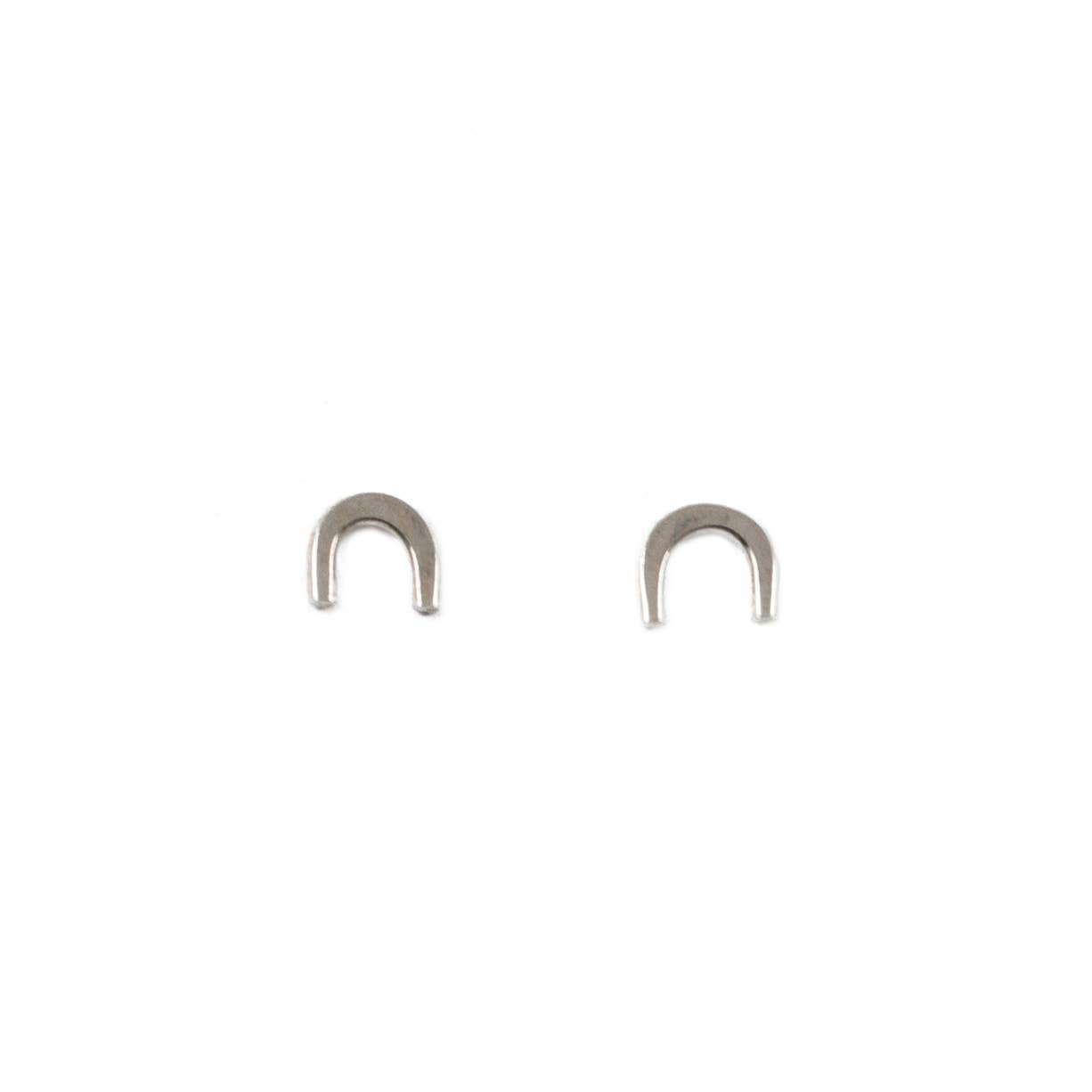 Arch Rainbow Stud Earrings in Silver