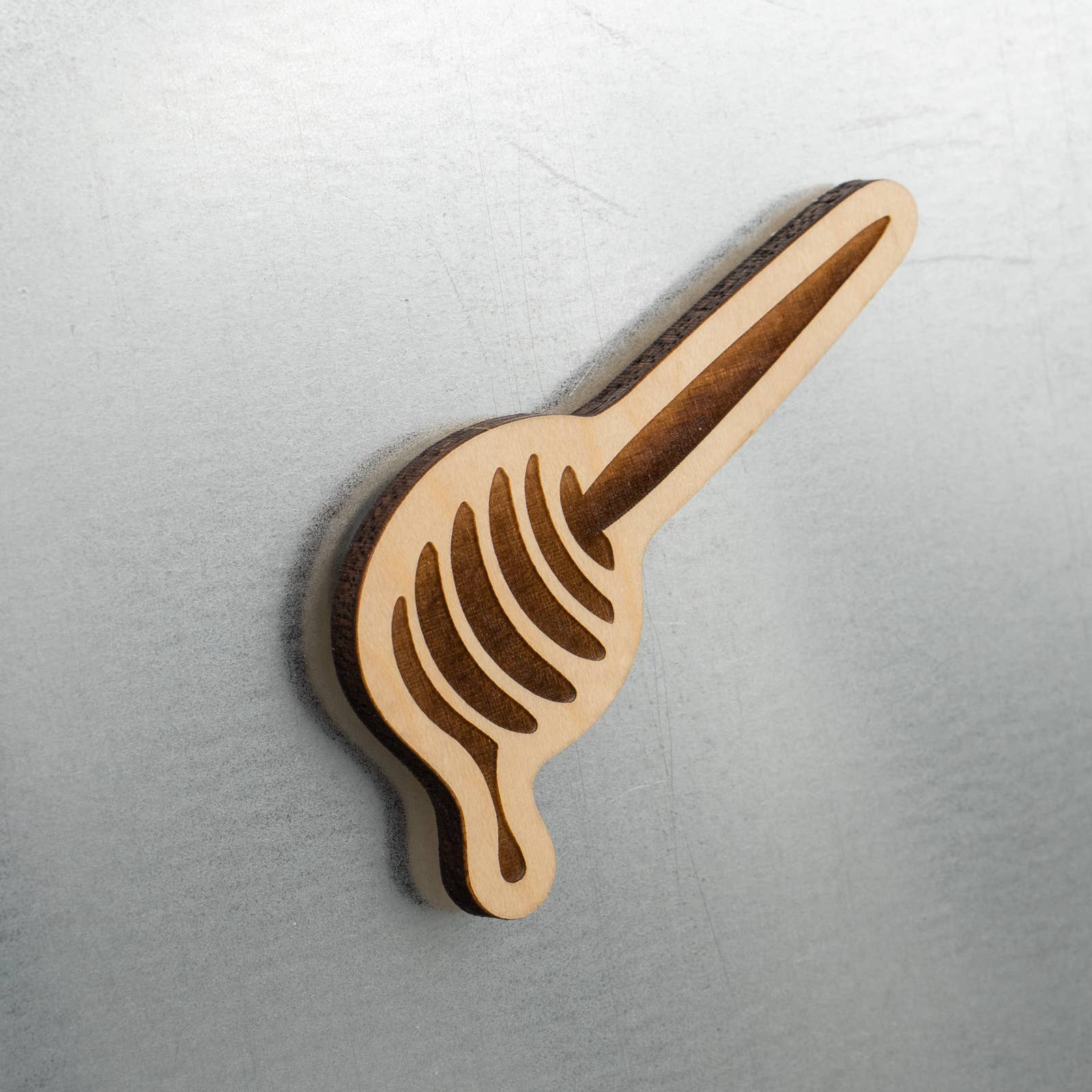 Honey Dipper Wood Magnet