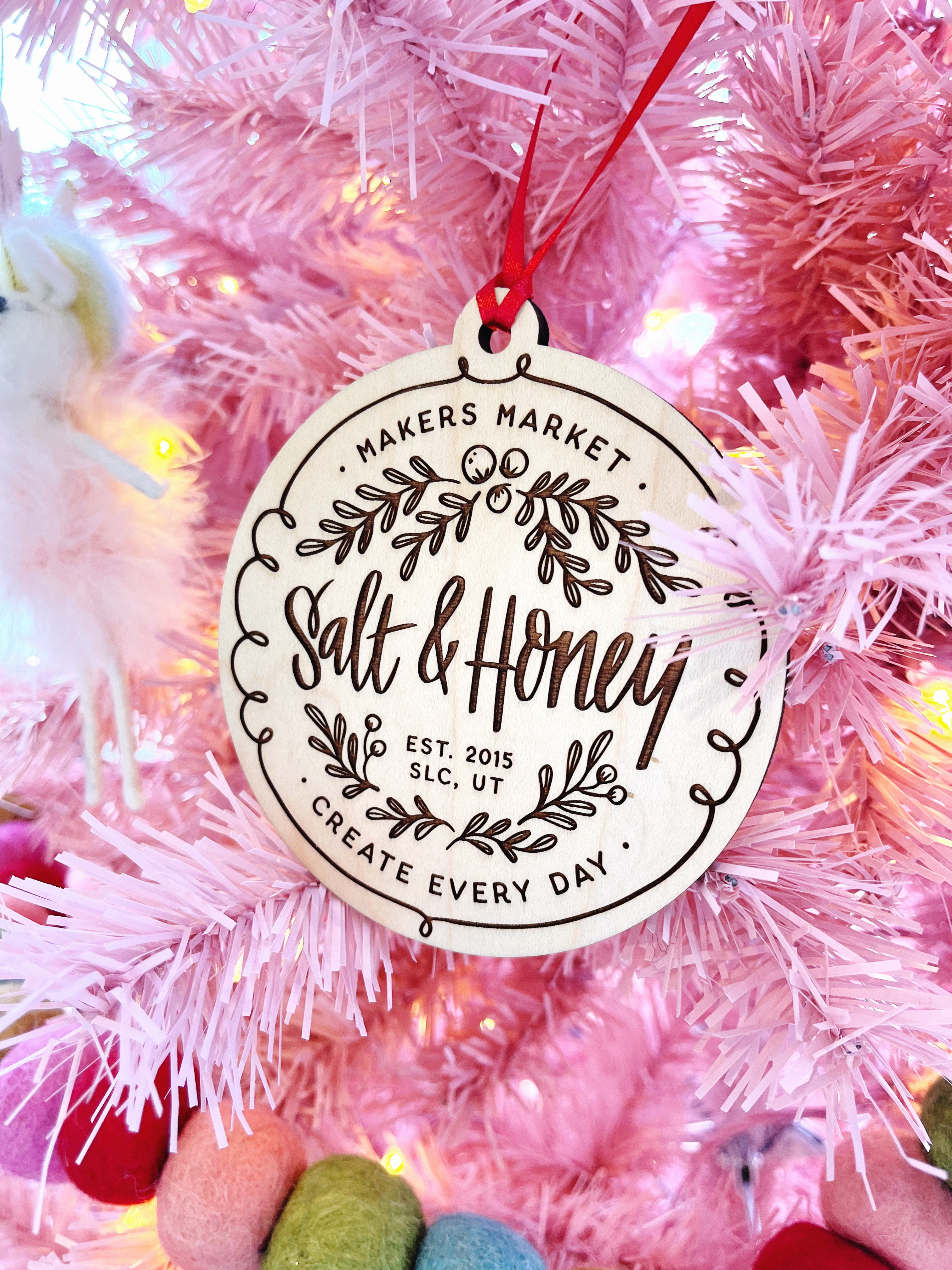 Salt & Honey Wood Ornament