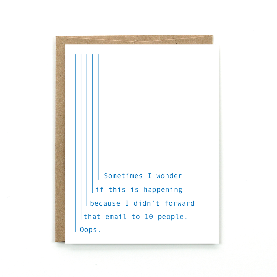 Chain Letter Card - Public School Paper Co.