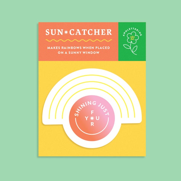 Shining Just for You Sun-Catcher- sticker