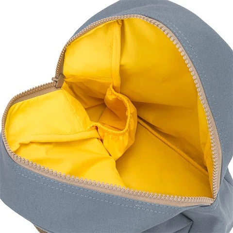 Zipper Lunch Bag - 'Lunch' Blue