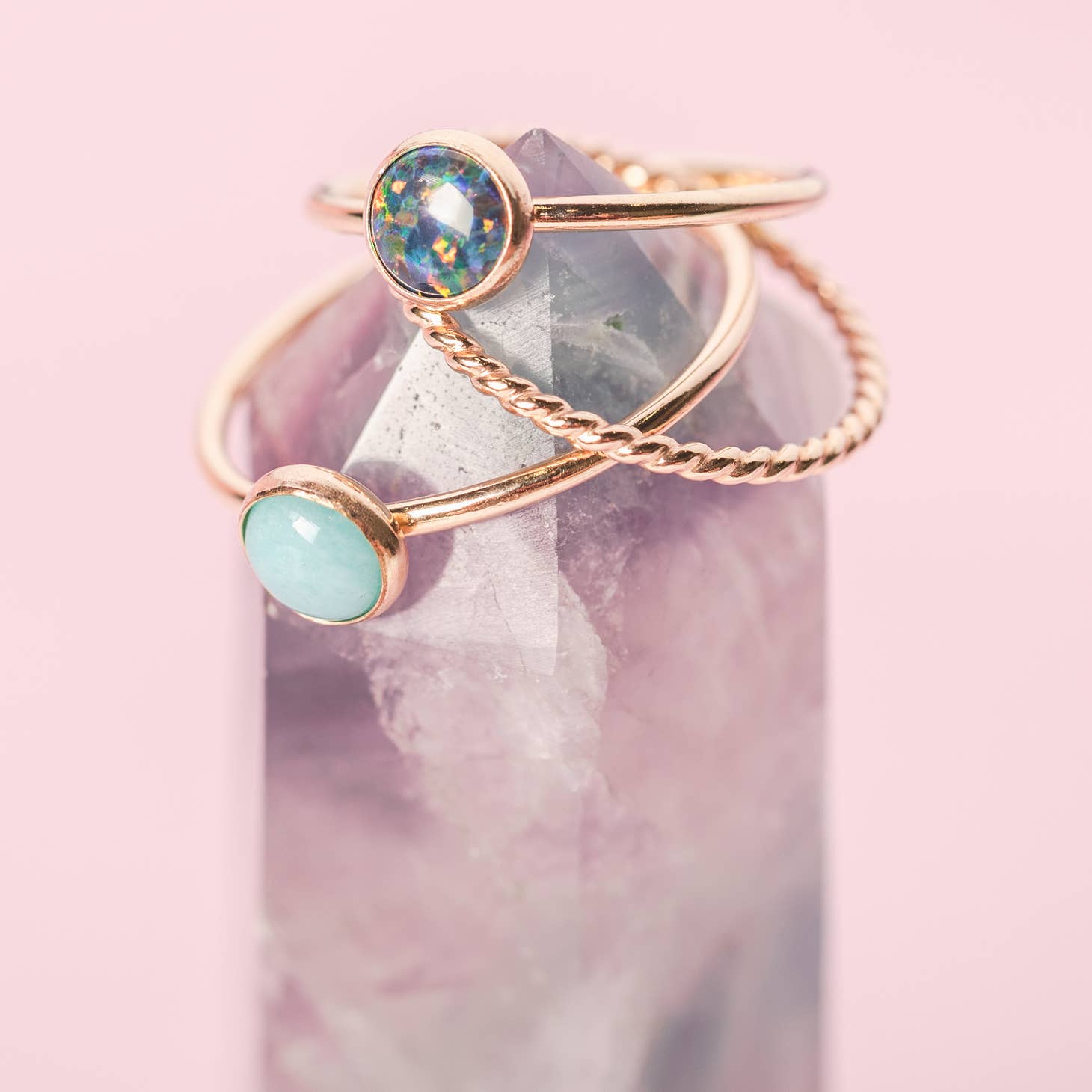 Medium Black Opal Dark Noir 14k Goldfill Rainbow Colors Ring Goldfill