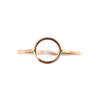 Circle Ring Goldfill Open Circle Ring Round Band