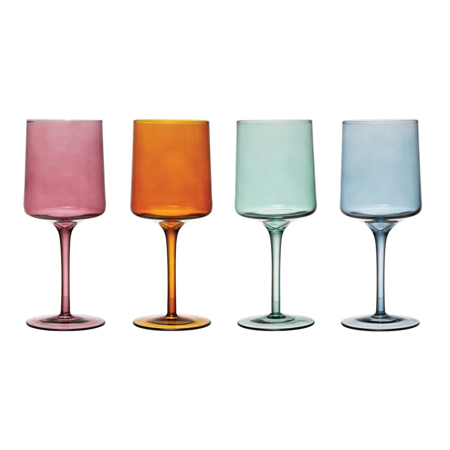 14 oz. Stemmed Wine Glass - 4 Colors