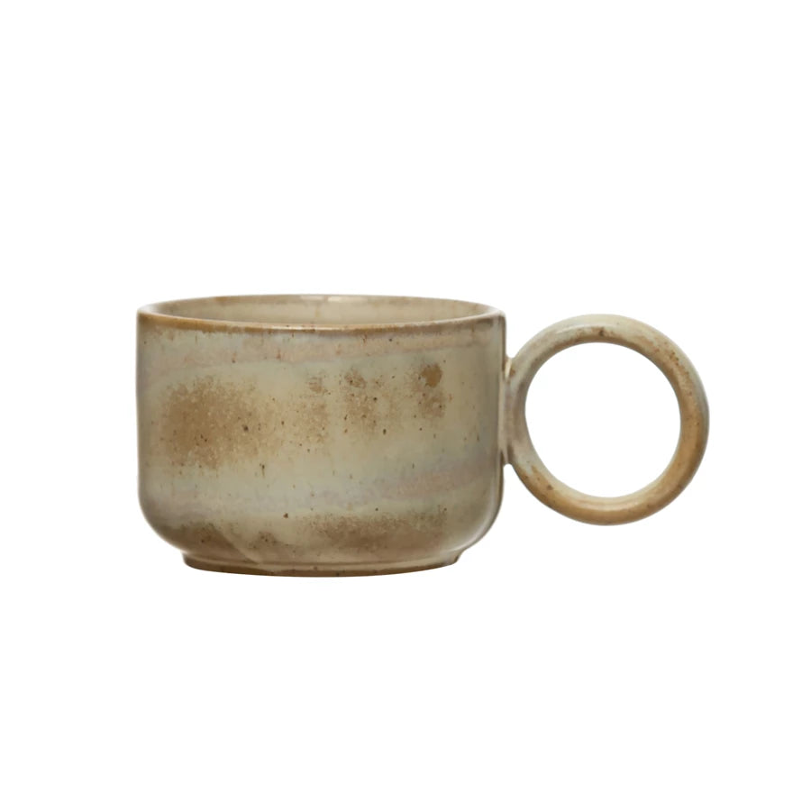 Stoneware Mug with Reactive Glaze