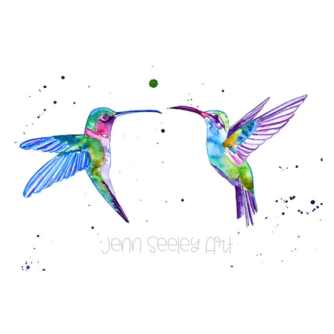 Watercolor Animal Sticker - Jenn Seely