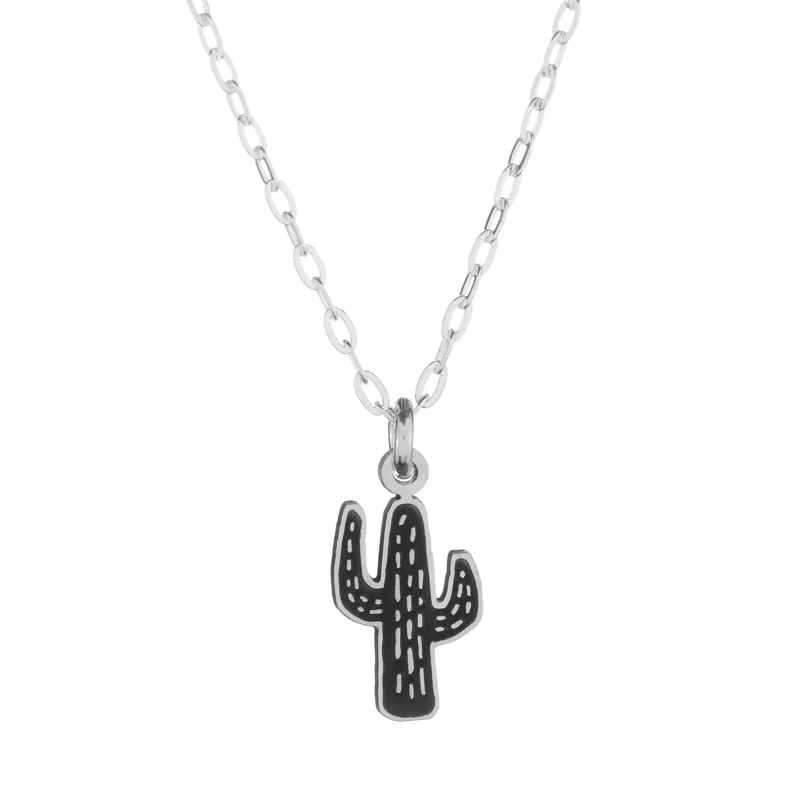 Cactus Tiny Necklace - Bearded Jeweler
