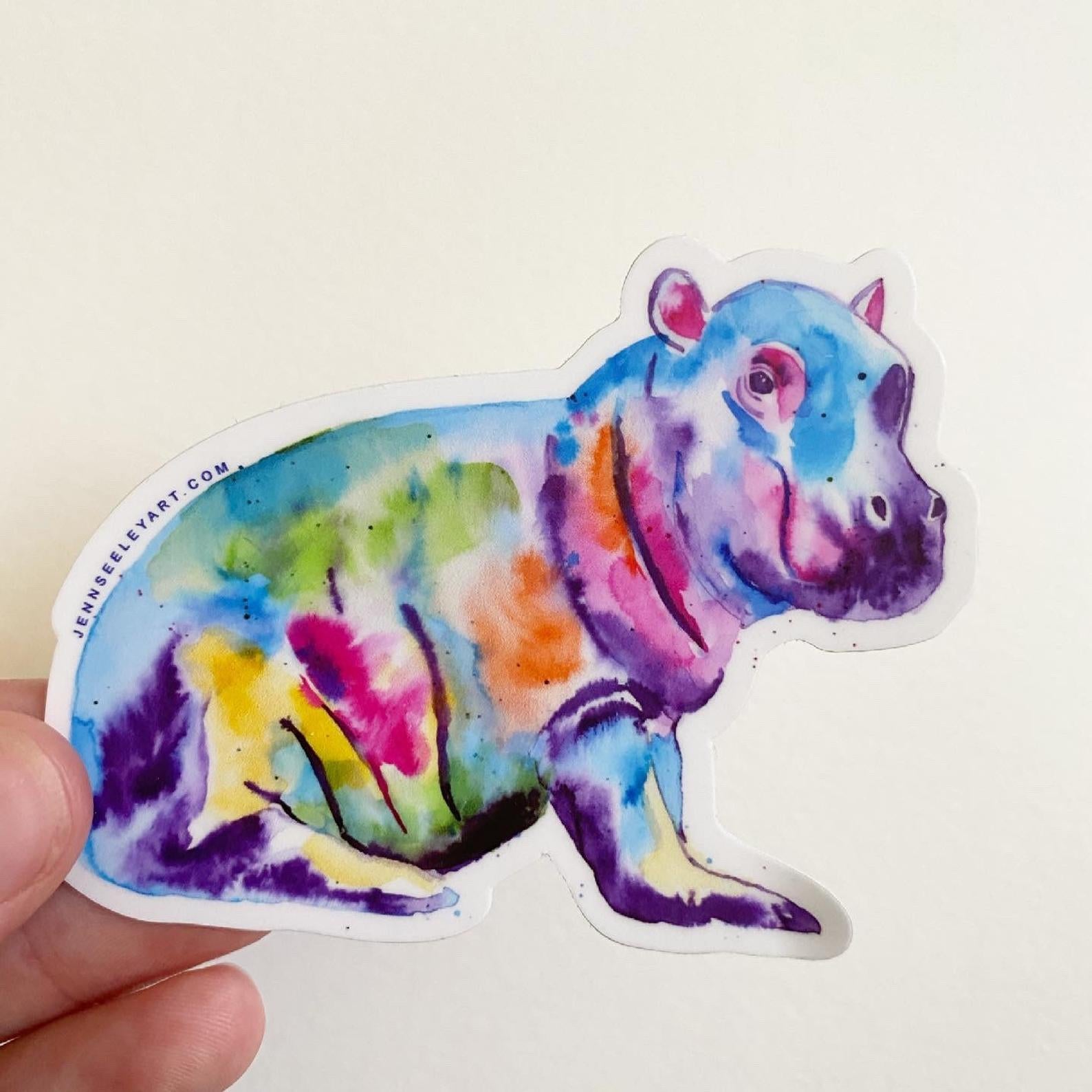 Watercolor Animal Sticker - Jenn Seely