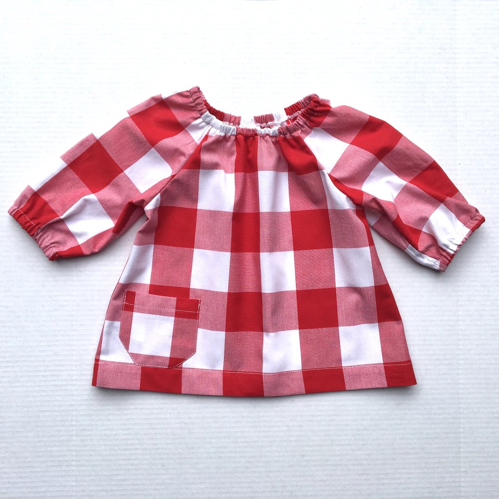 The Stella Peasant - 2" Gingham- More Colors Available