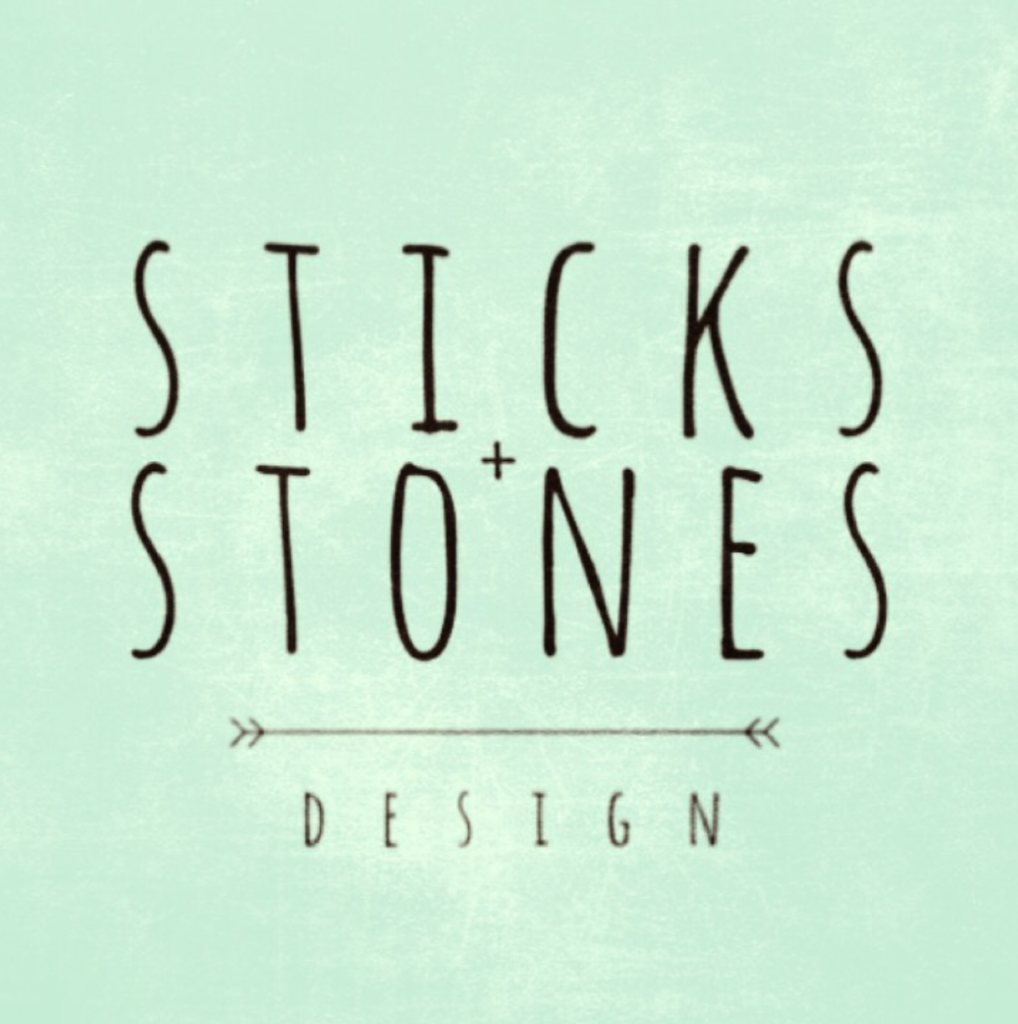 sticks and stones design Logo