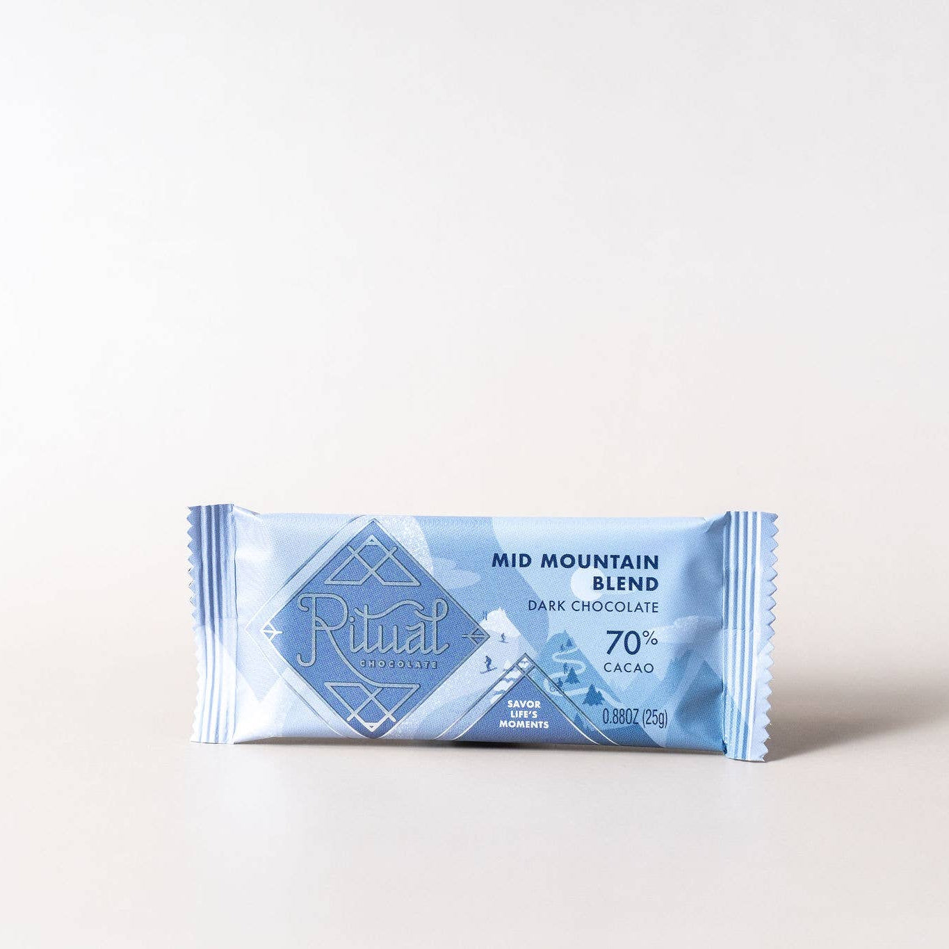 Mid Mountain Blend Mini Bar 25g, Dark Chocolate 70% Cacao