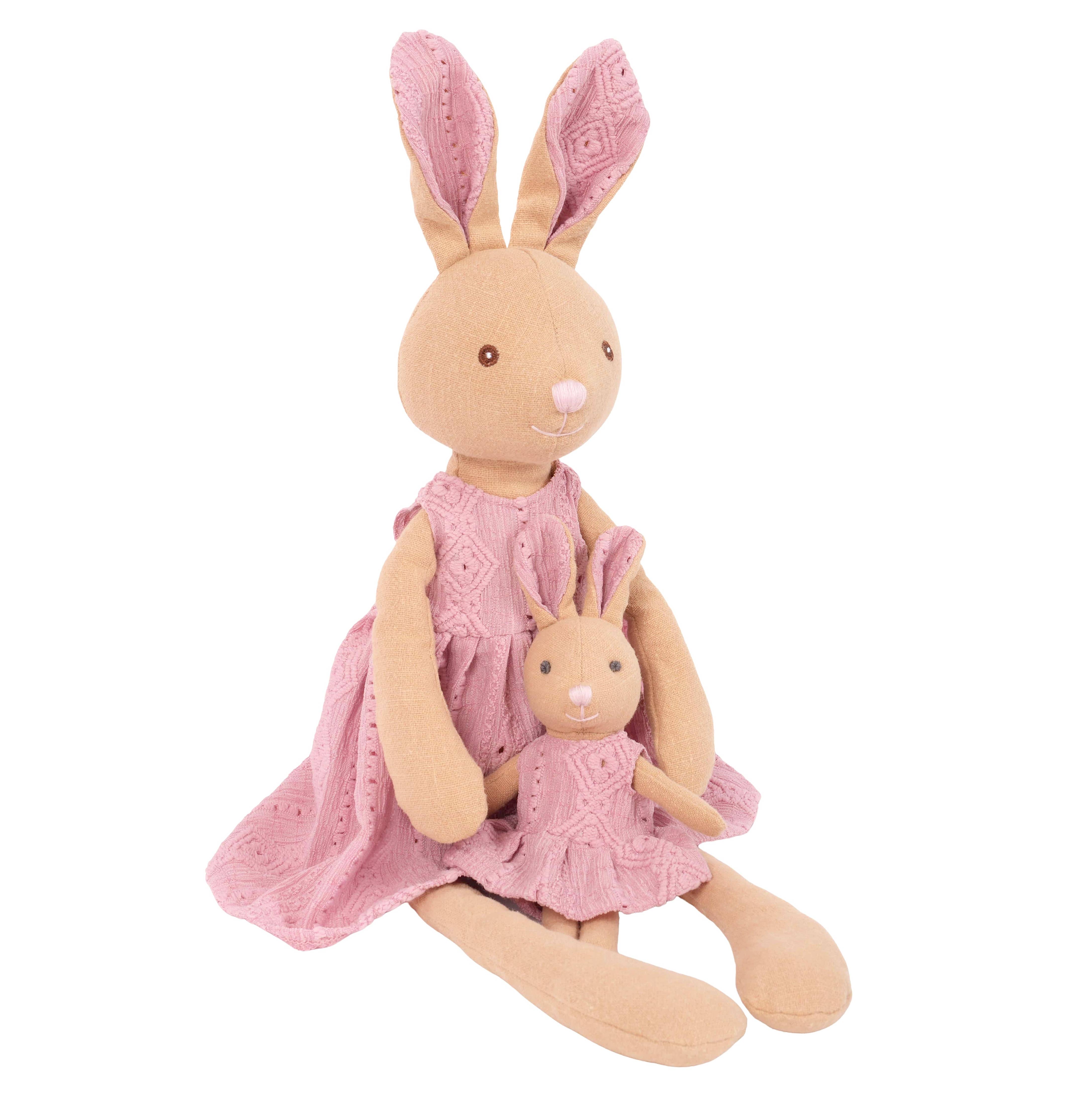 Mommy Rabbit Linen Doll 