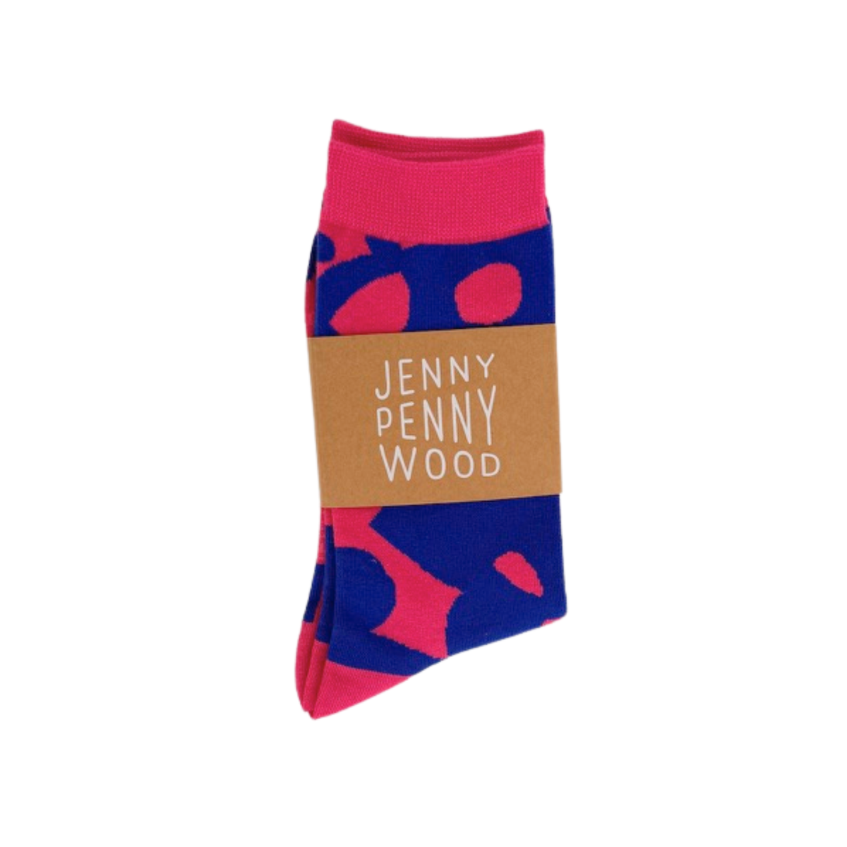 Crew Socks - Dottie in Blue Raspberry
