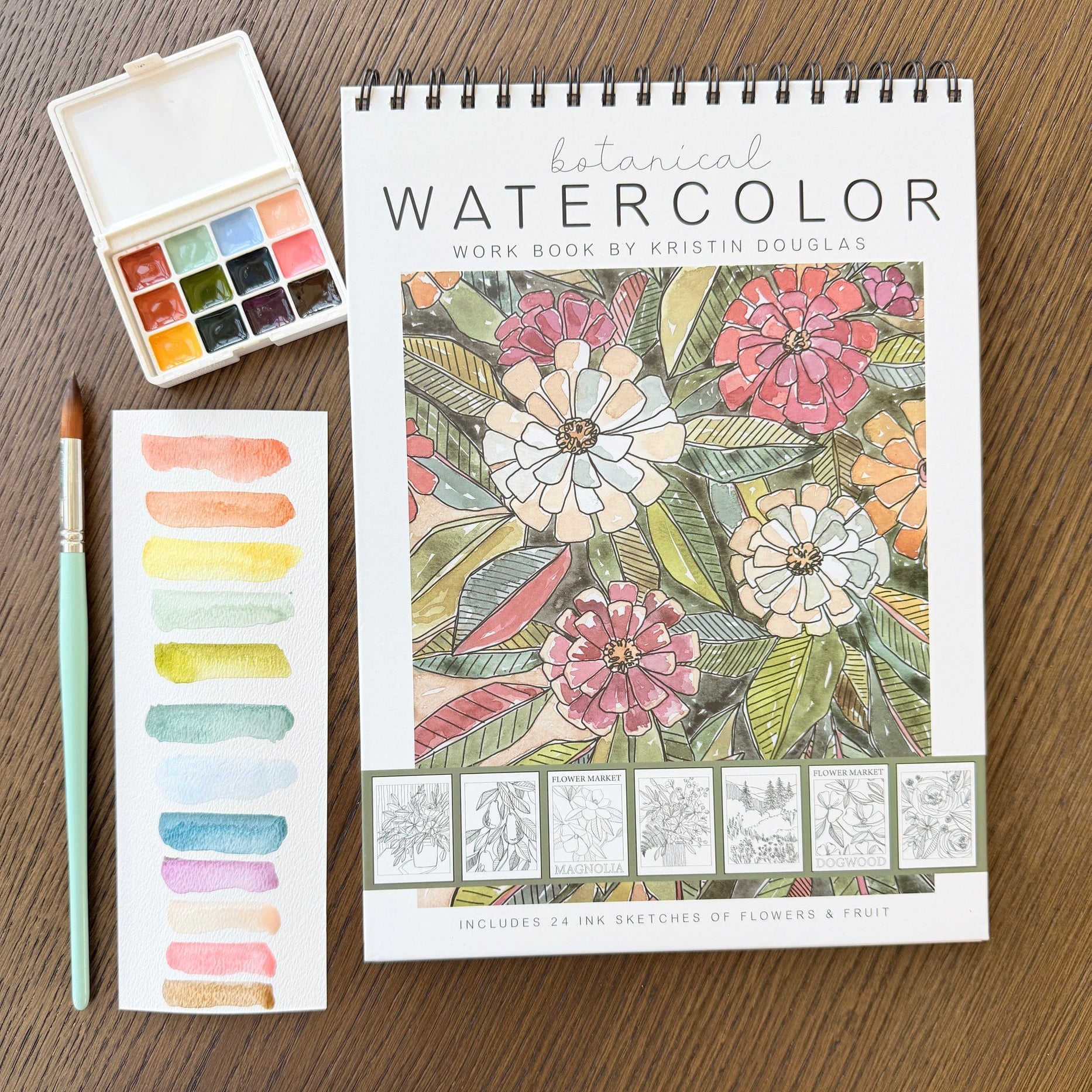 Botanical Watercolor Workbook