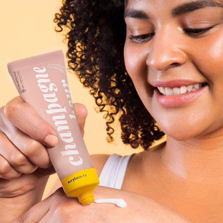 Enjoy the taste of luxury with our Champagne Hour Shea Butter Lotion! This fast-absorbing, vegan formula leaves skin smooth and nourished, free from greasy residue. Infused with shea butter and natural extracts, it deeply hydrates even the driest skin. The Champagne Hour Shea Butter Lotion features a revitalizing scent that awakens the senses and energizes. This pocket-sized hand and body cream is the perfect addition to skin care routine. Raise a toast to healthy, beautiful skin!