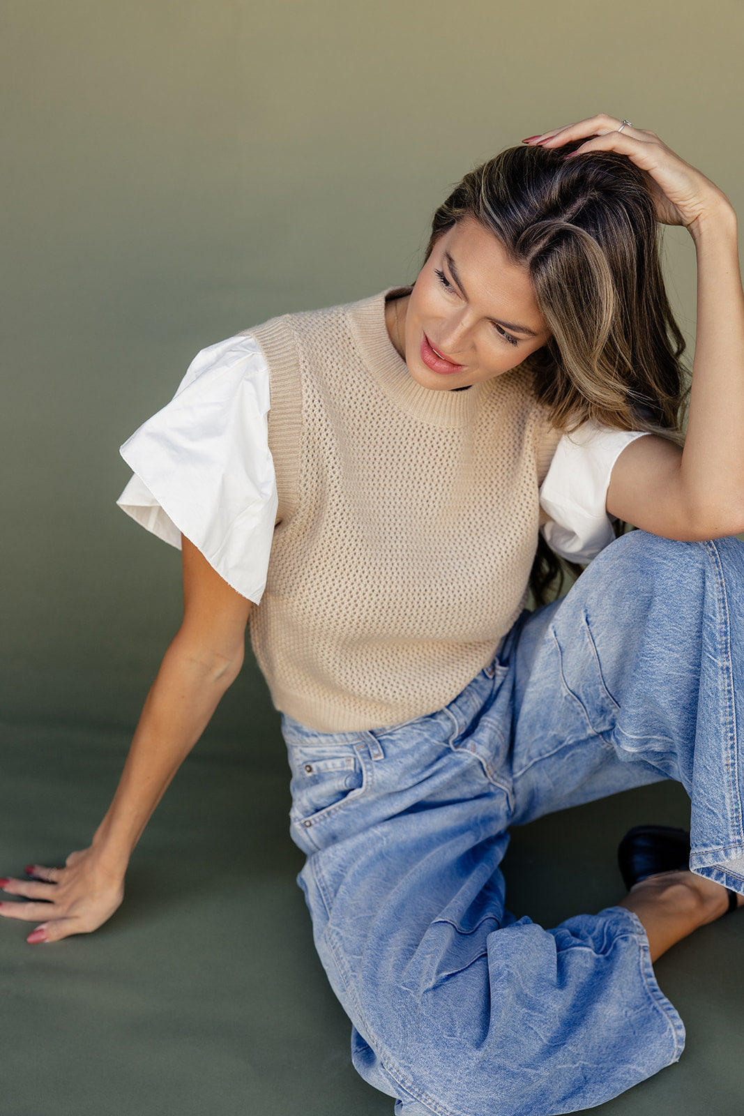 Here Tonight Flare Sleeve Vest