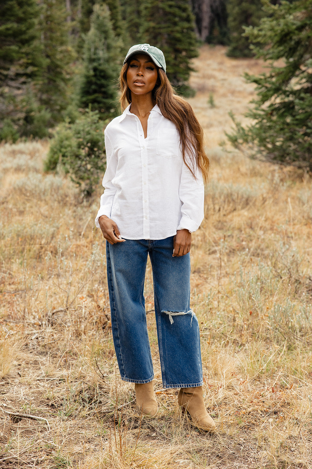 First Times Linen Button-Up