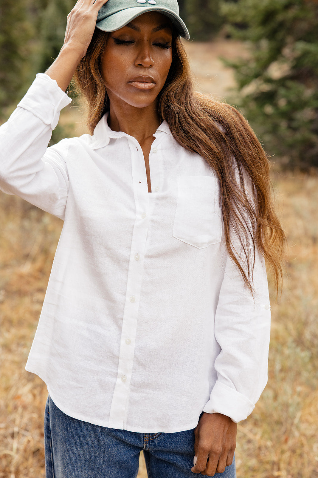 First Times Linen Button-Up