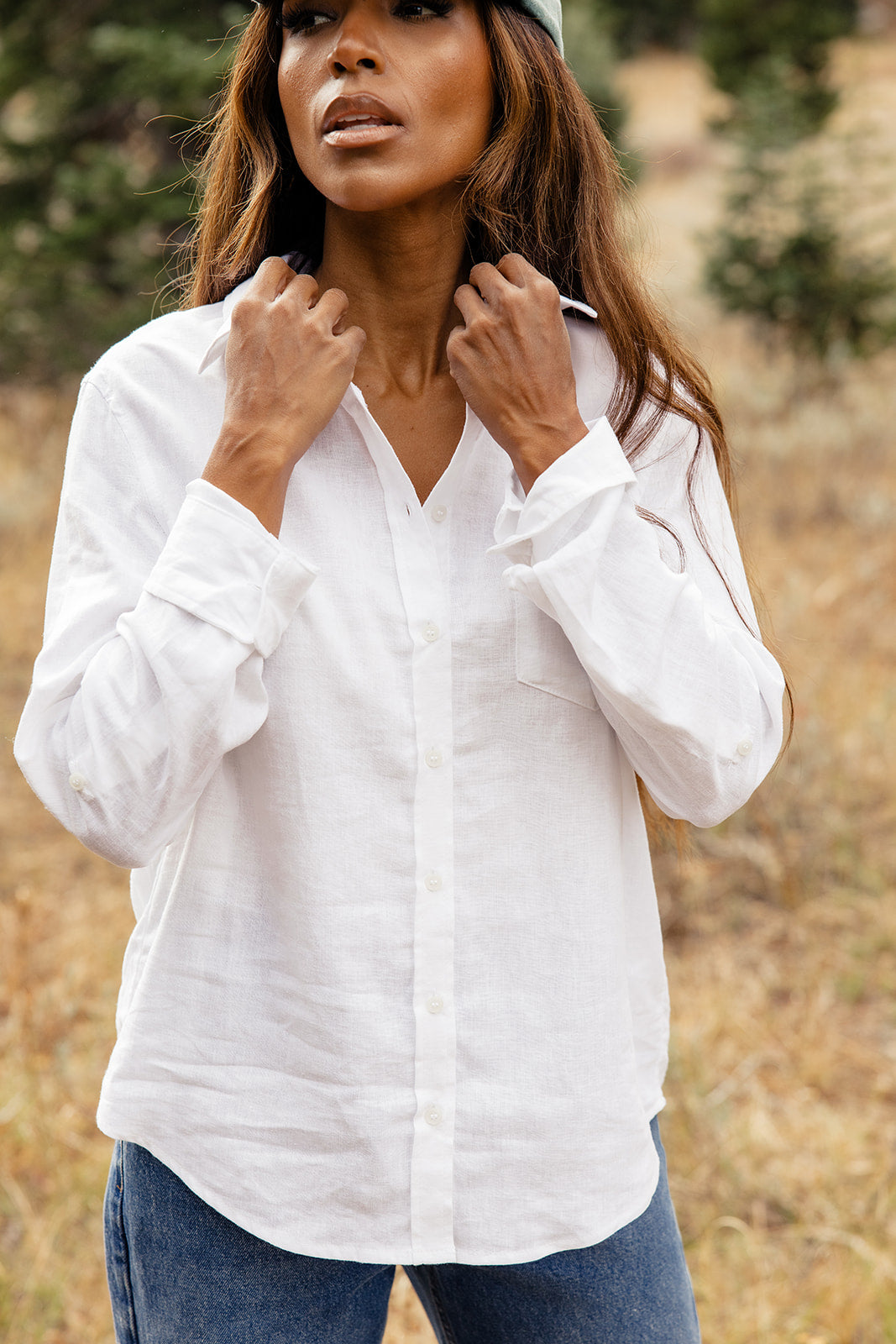 First Times Linen Button-Up
