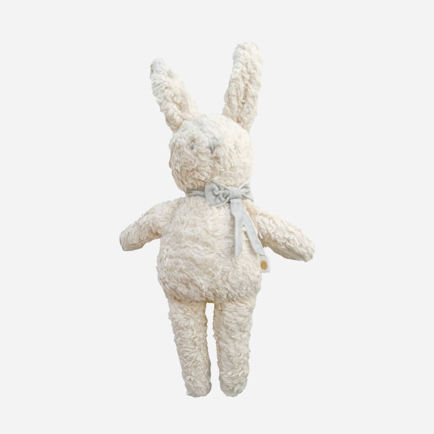 Charlie Bunny with Grey Bow Plush Bunny Doll