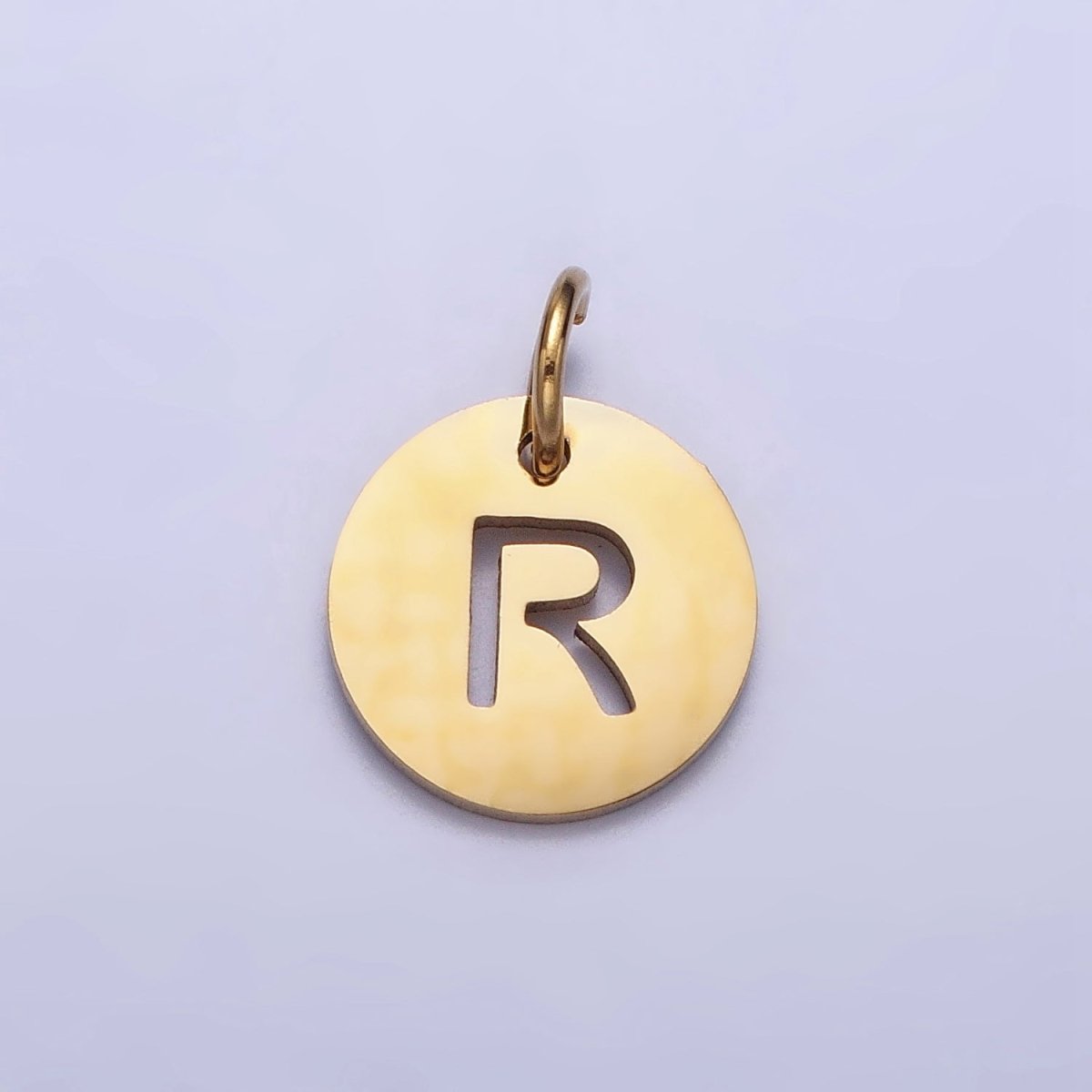 Round Initial Cut-out Charm
