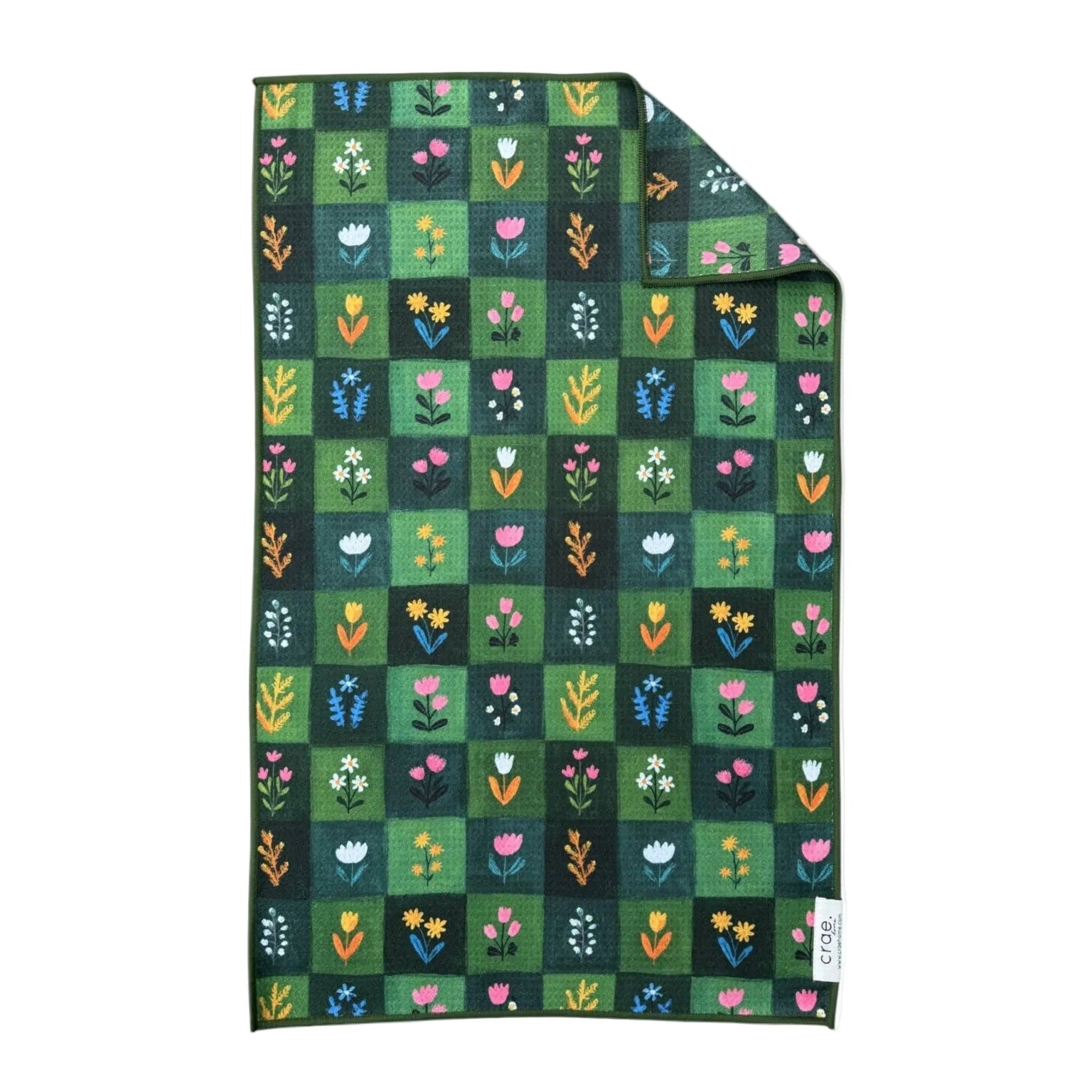 Lassie: Double-Sided Hand Towel - Green 