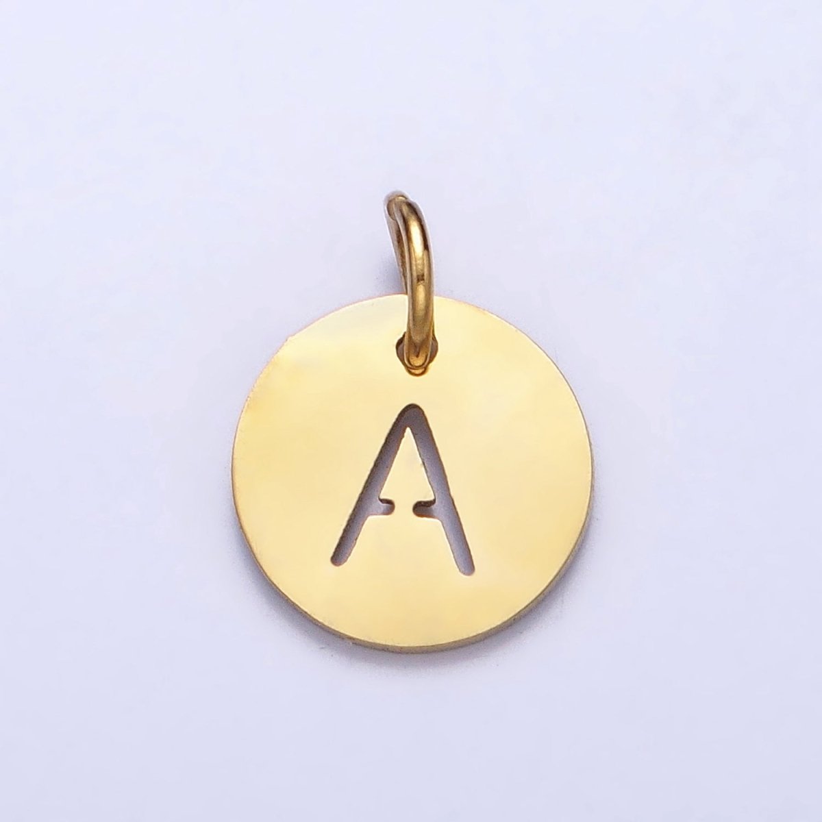 Round Initial Cut-out Charm