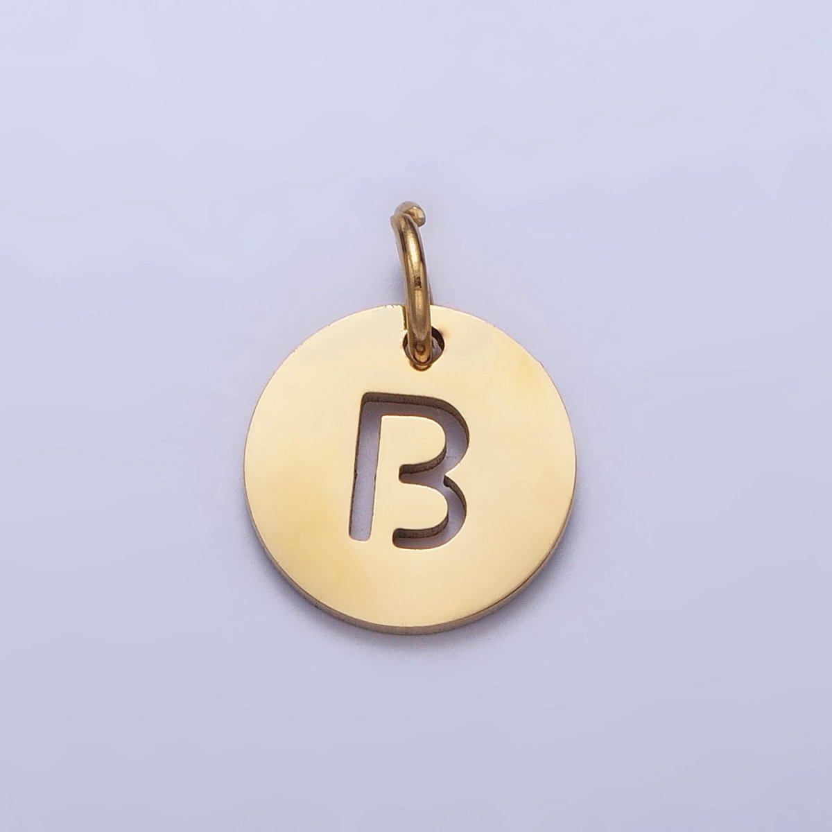 Round Initial Cut-out Charm
