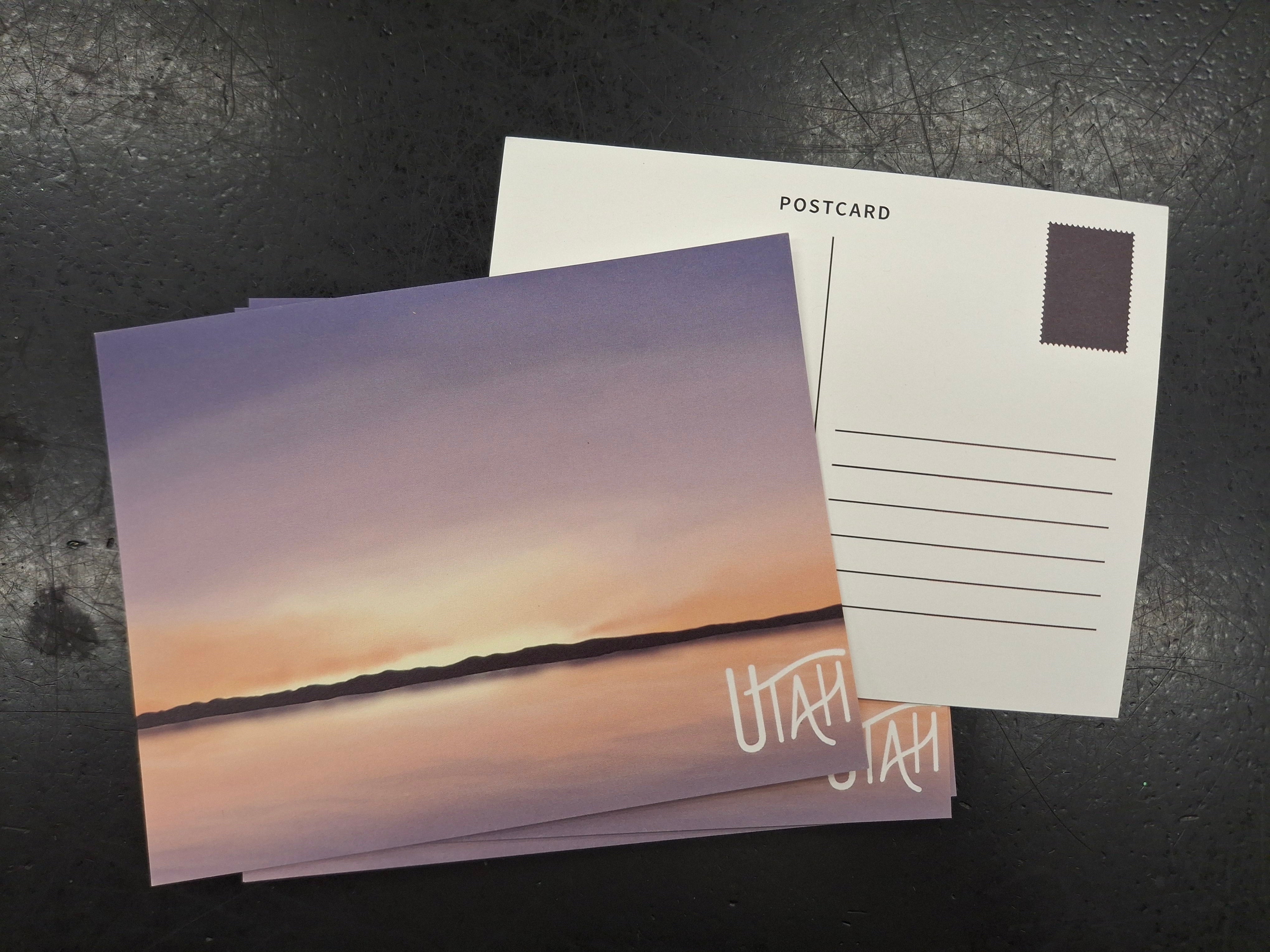 Utah Lake Scene Postcard