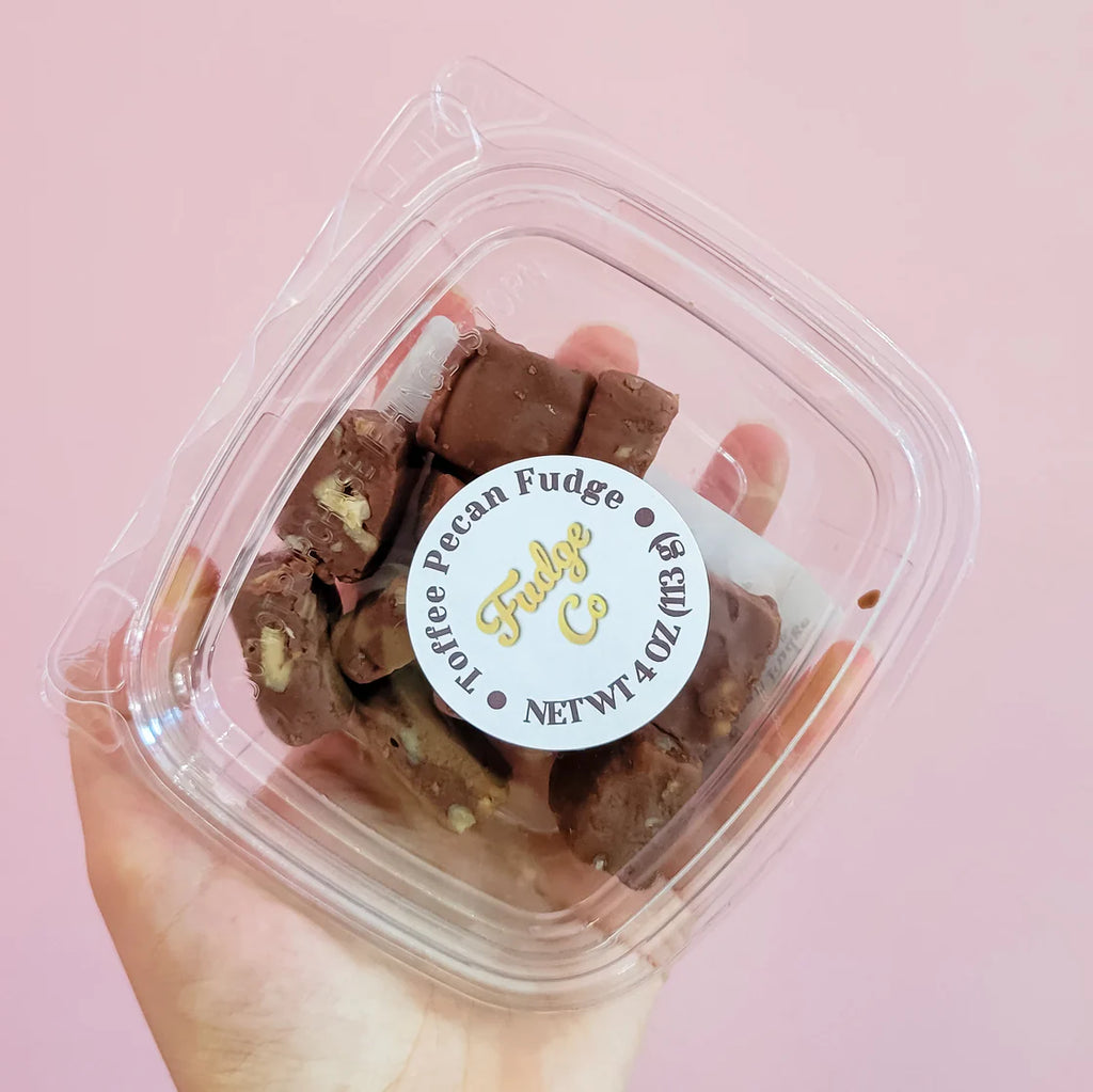 1/4 lb toffee pecan fudge