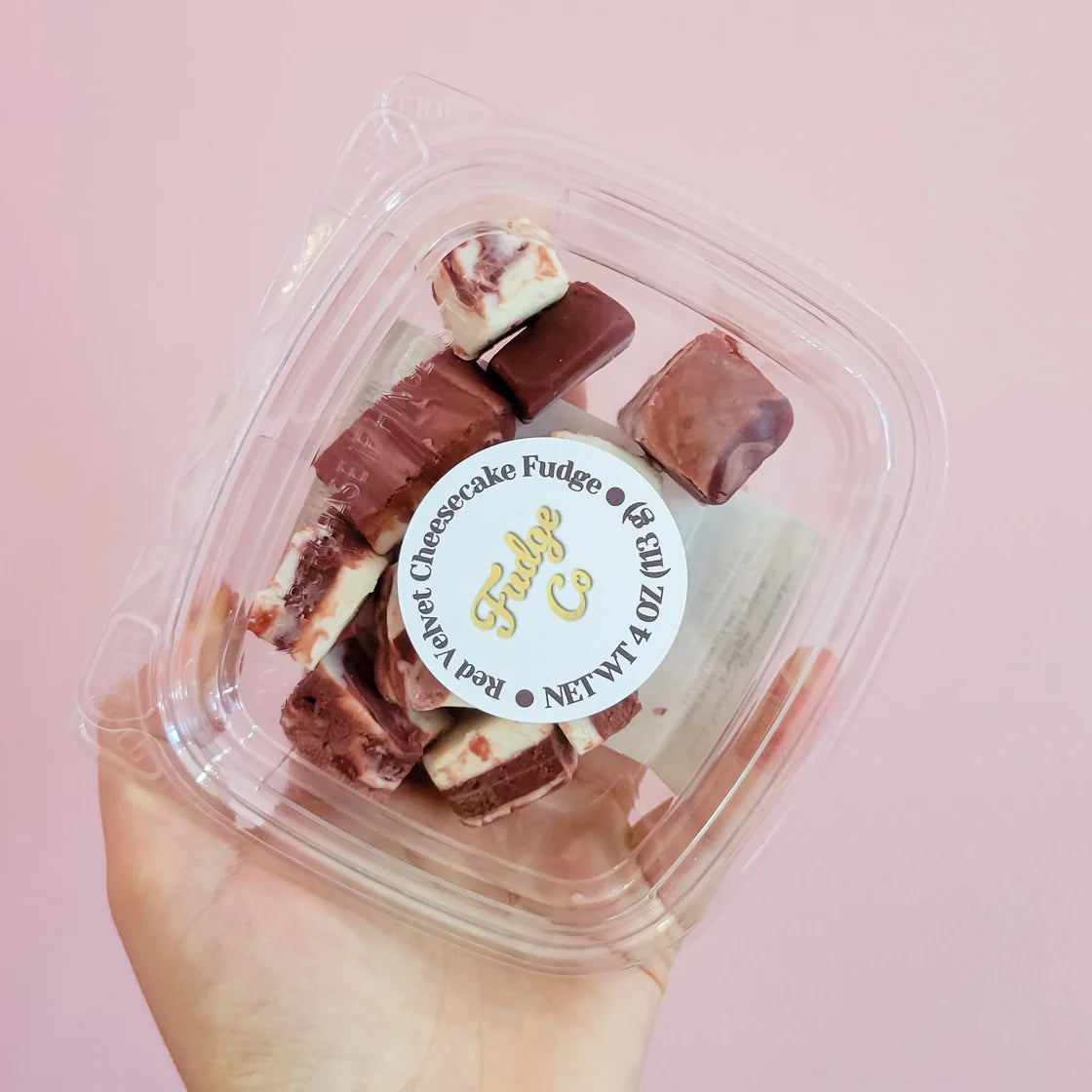 1/4 lb red velvet cheesecake fudge