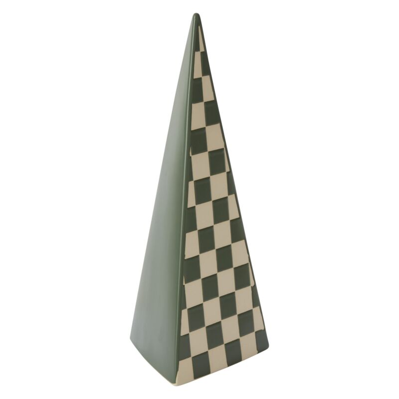 Checker Tree Figurine Green - 5.75"x 14"