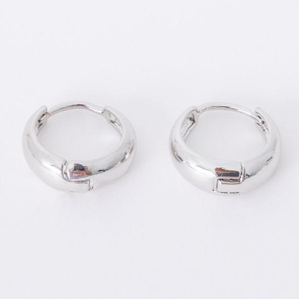 Thickies - 14 mm Huggies  14k gold filled or sterling silver Safe for sensitive skin Unique clasp has no post when earrings are closed, allowing for comfortable wear and sleep without having to remove earrings