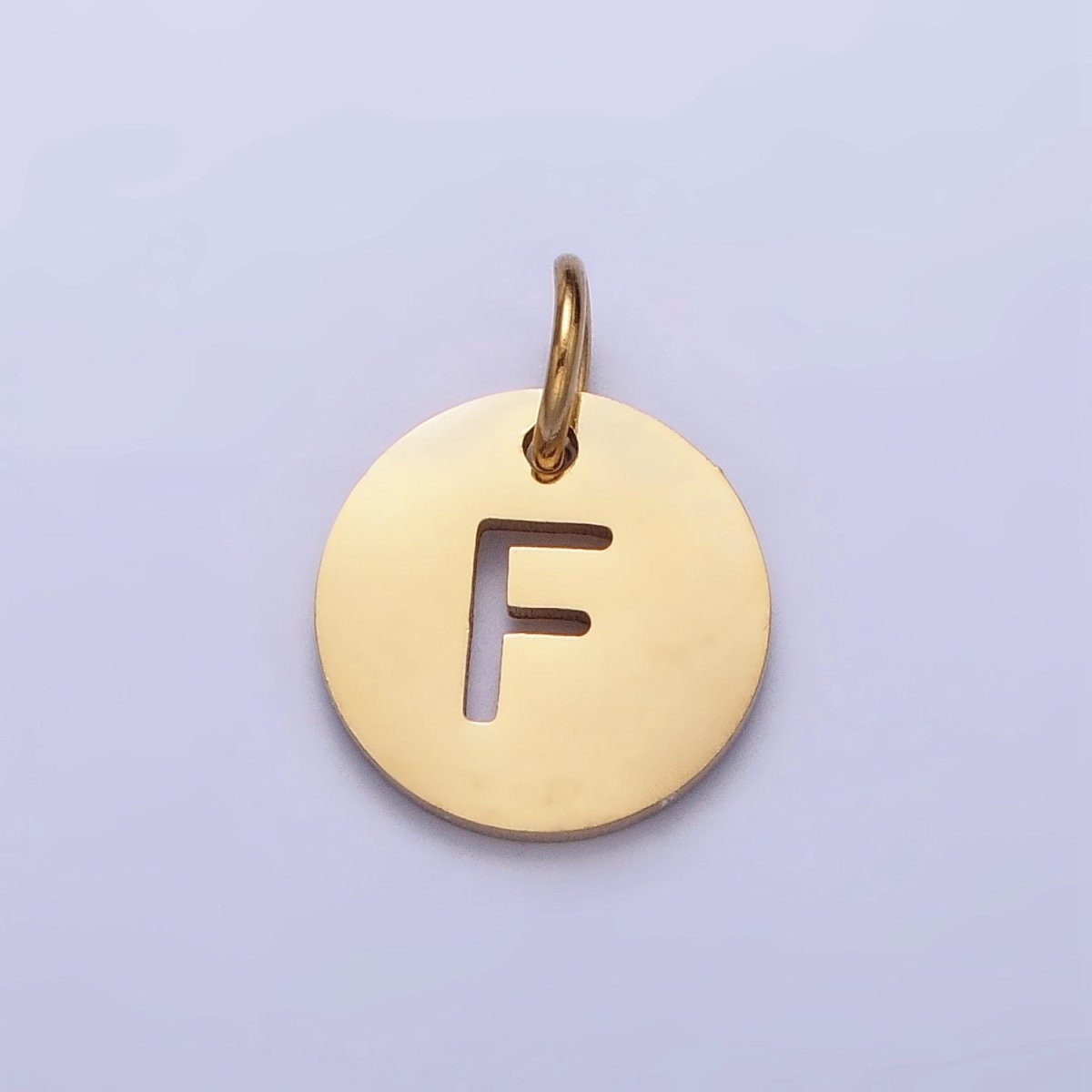 Round Initial Cut-out Charm