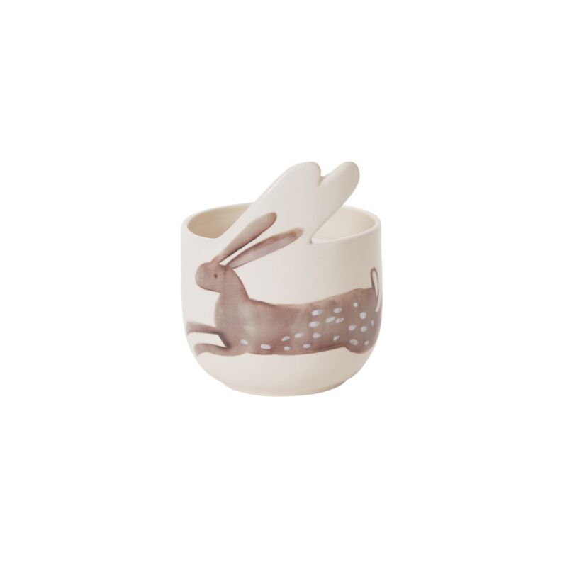 Hop on over to our Bunny Pot! This adorable pot features a playful bunny design, perfect for adding a touch of whimsy to any room. Made with high-quality materials, it's durable and functional. Get ready to embrace your inner child and spruce up your space with this Bunny Pot!      Sizes  5"x 6.25"