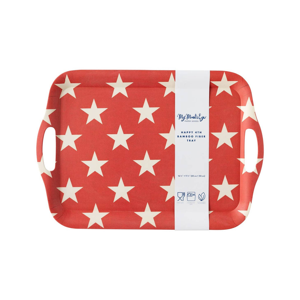 Say goodbye to single-use plastics and say hello to the Red Star Reusable Bamboo Tray! This eco-friendly star-shaped tray is durable and lightweight, perfect for carrying your snacks, meals, and discoverables with confidence (or for serving up your latest culinary creations!). This convenient and stylish reusable tray is sure to be a star at any mealtime occasion.