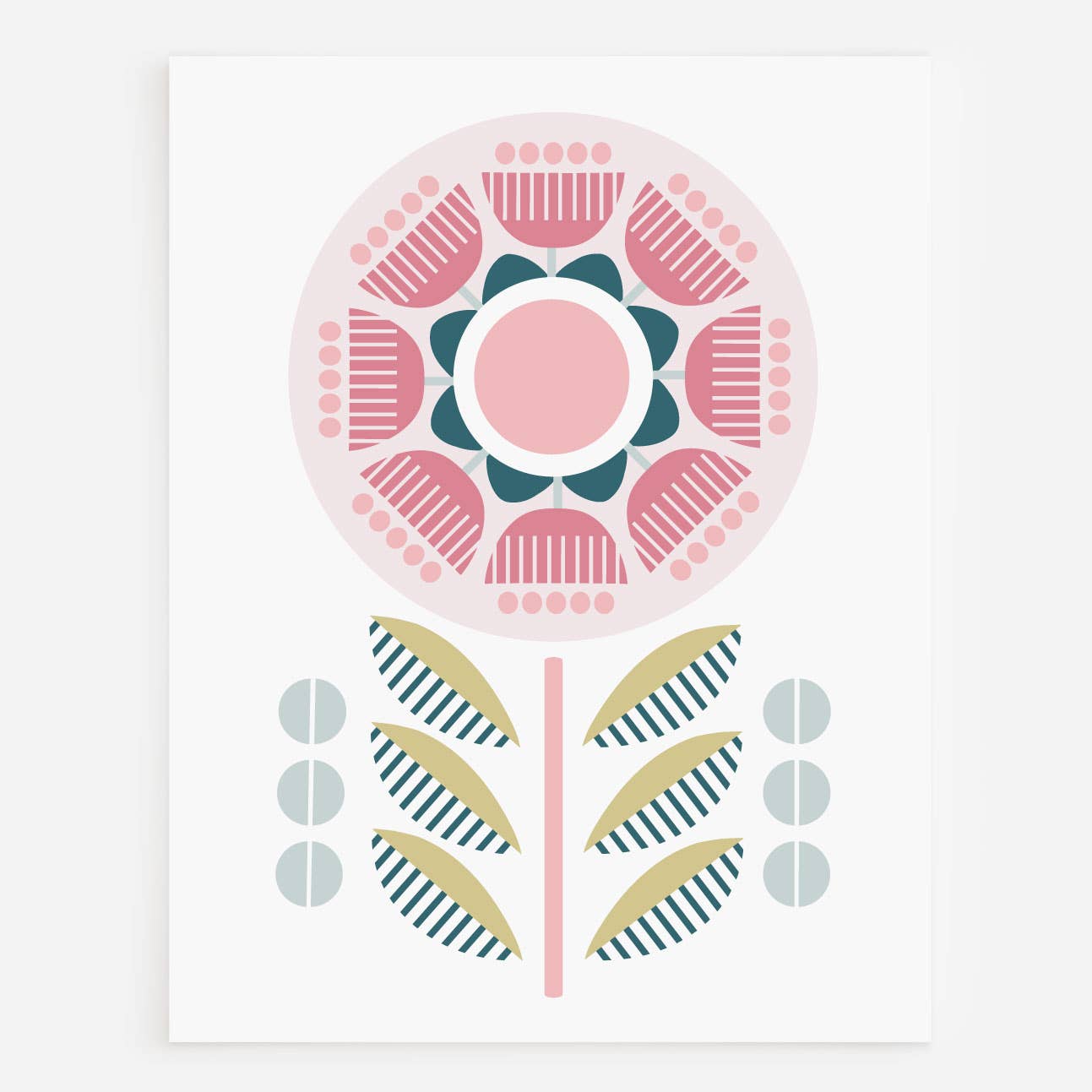 Blomma Blank Greeting Card