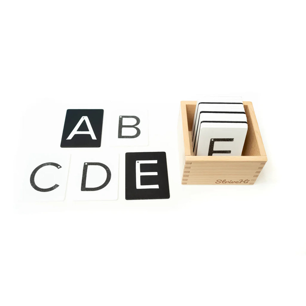 uppercase sandpaper letters