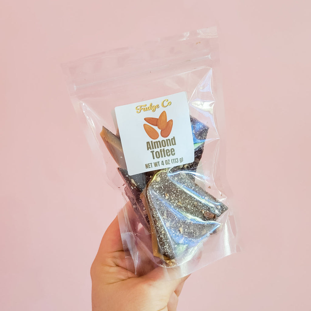 4 oz bag of almond toffee