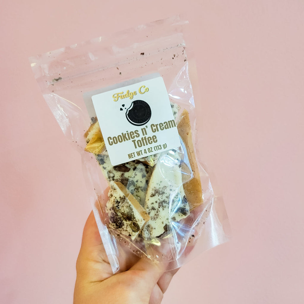 4 oz bag of cookies n' cream toffee