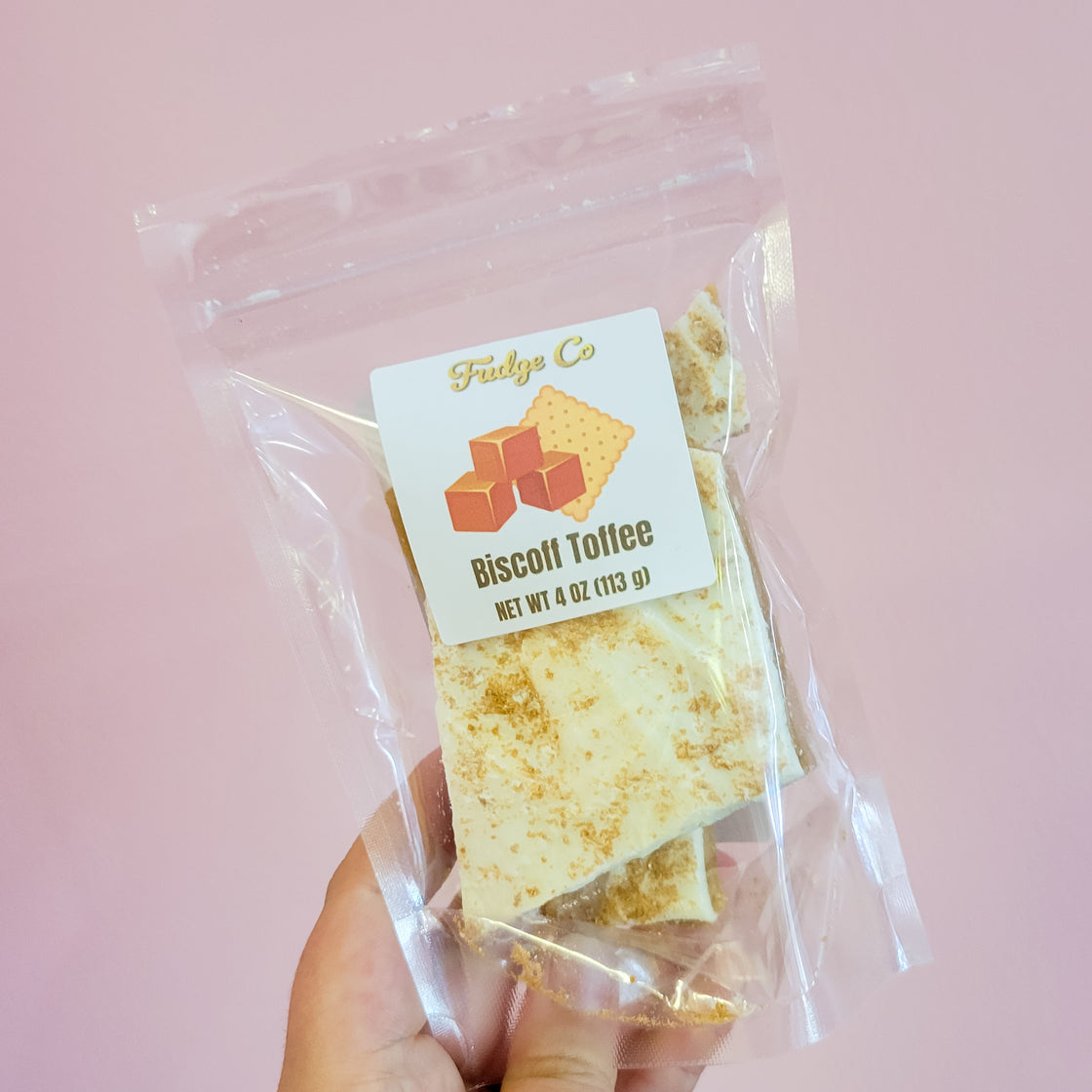 4 oz bag of biscoff toffee