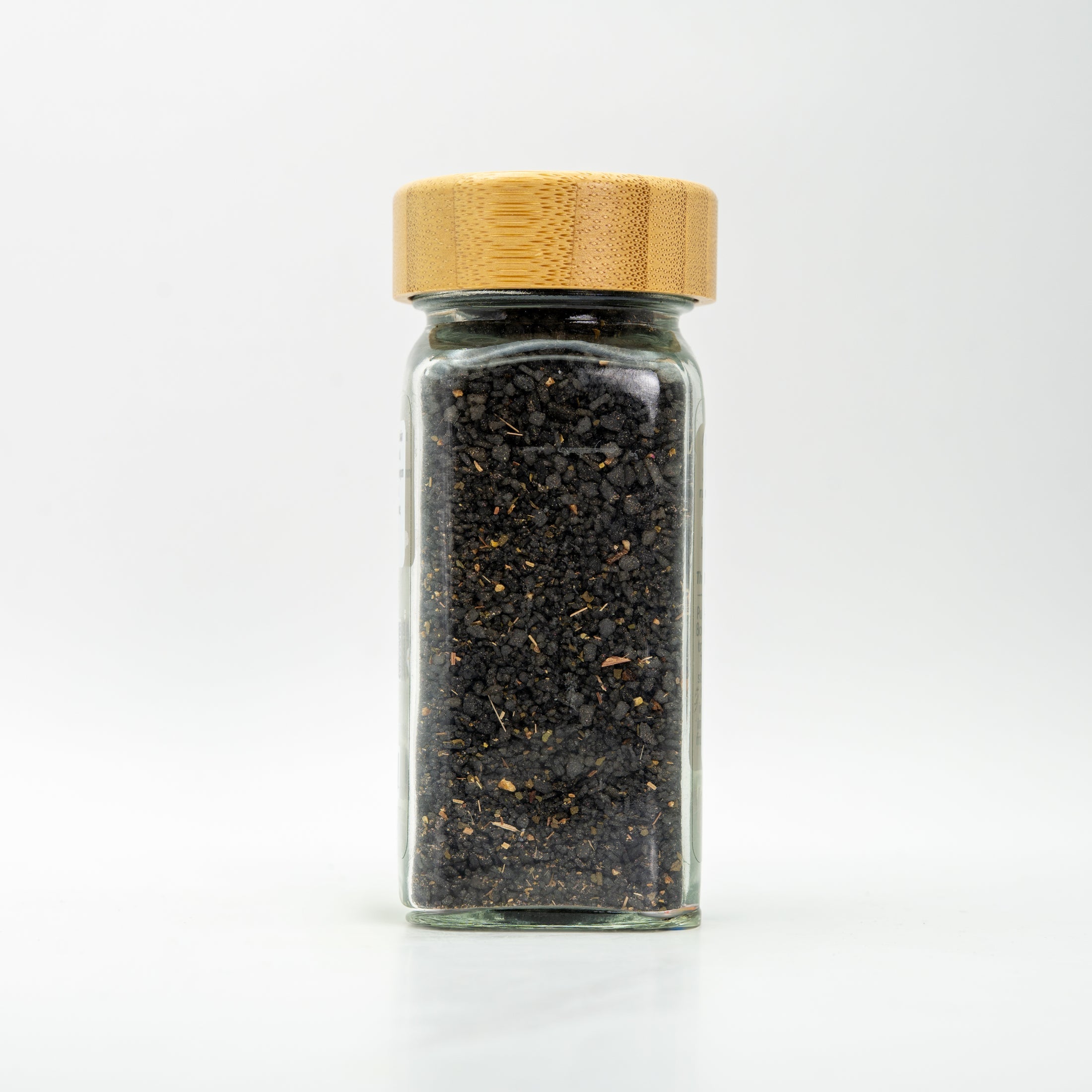 unlabeled glass salt jar. 