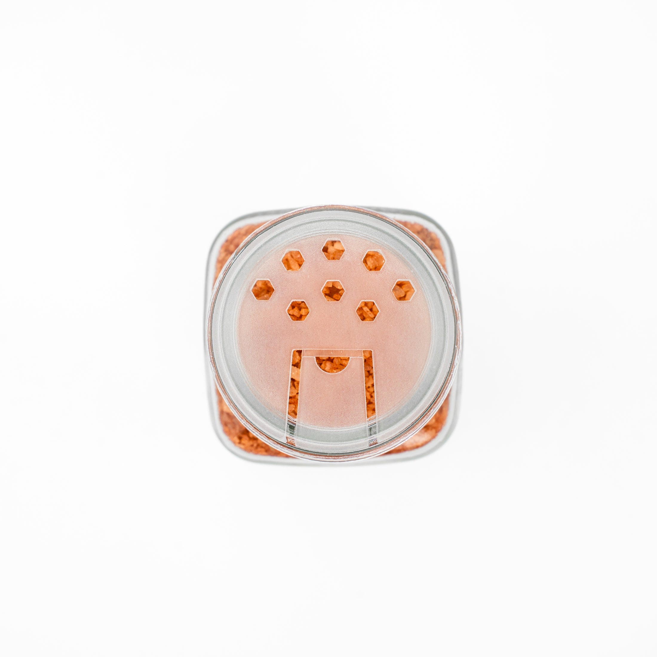 View of shaker lid. 